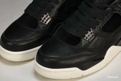 Black 819139-010 Jordan Hair 4 Pony Retro 1128